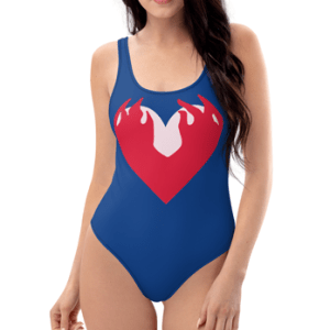 Rosalia heart swimsuit breast