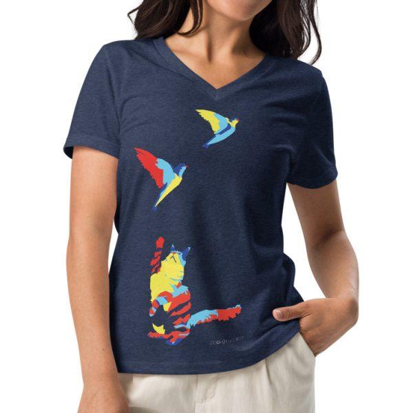 cat birds t shirt