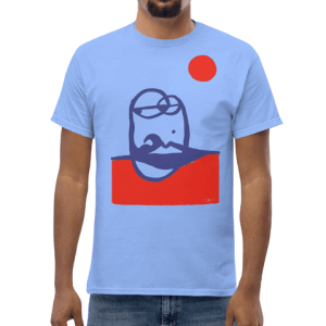 blue sailor tshirt red sea